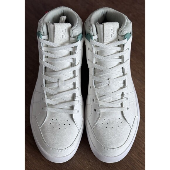 Men’s Size 10 On The Roger Clubhouse Mid White Green 3MD11140840 main image 6